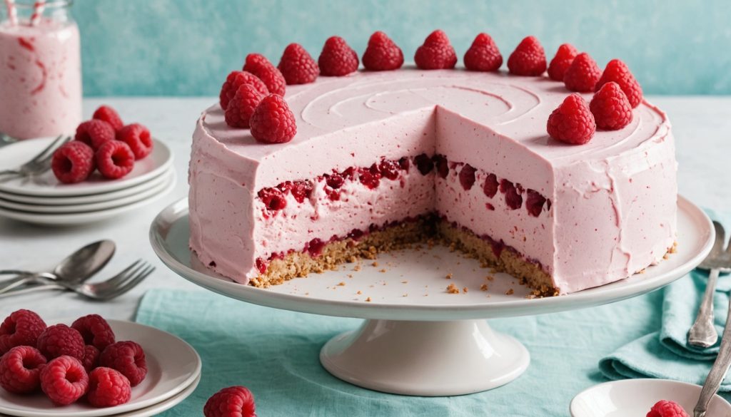 So gelingt eine erfrischende, no-bake Himbeer-Eistorte für den Sommer ... So gelingt eine erfrischende, no-bake Himbeer-Eistorte für den Sommer ...